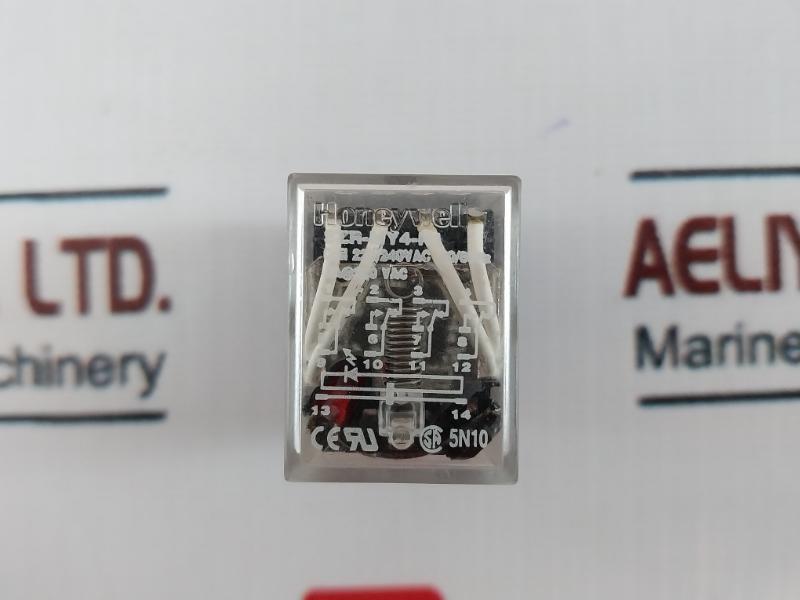 Honeywell Szr-my4-n1 Plug In Power Relay, 220/240Vac 50/60Hz, 5N10