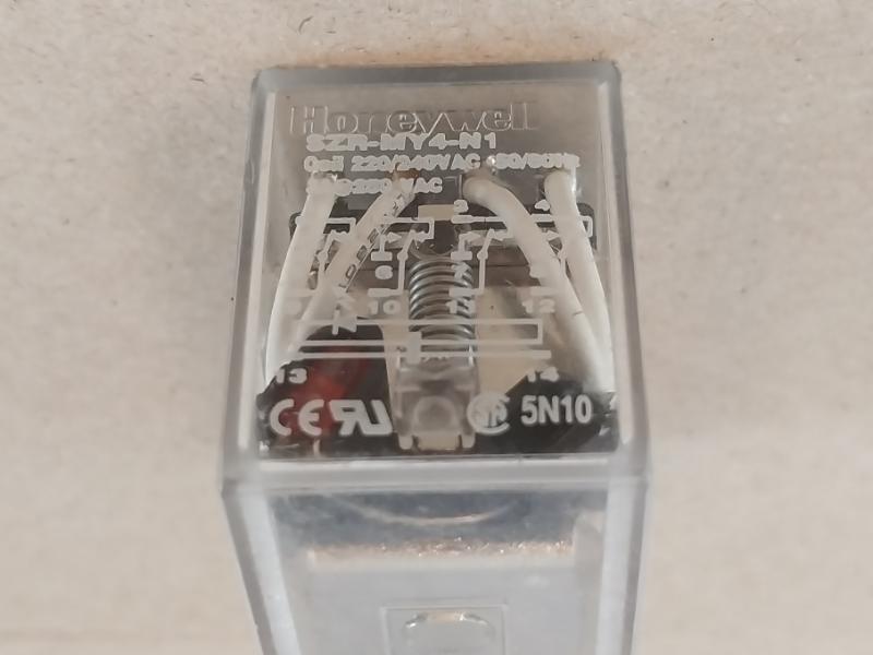 Honeywell Szr-my4-n1 Plug In Power Relay, 220/240Vac 50/60Hz, 5N10