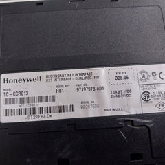 Honeywell Tc-ccr013 Redundant Net Interface Module 97197973 A01 D05.36