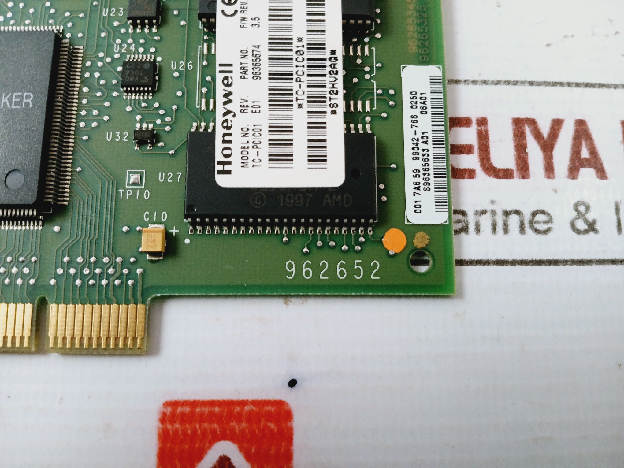 Honeywell Tc-pcic01 Control Net Pci Interface 96365674 Rev 3.5 Class 2 5.25Vdc