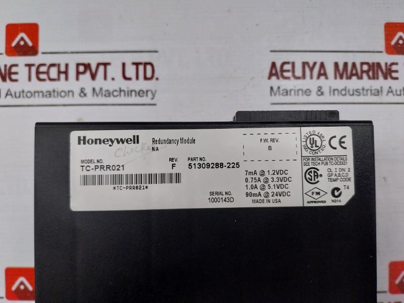 Honeywell Tc-prr021 Redundancy Module 51309288-225 Rev: F