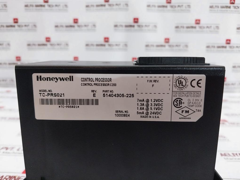 Honeywell Tc-prs021 Control Processor C200 100Mhz 7Ma 1.2Vdc Rev. E