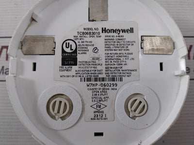 Honeywell Tc806B3010 Photoelectric Smoke Detector Head 122°F 2.86-4.0%