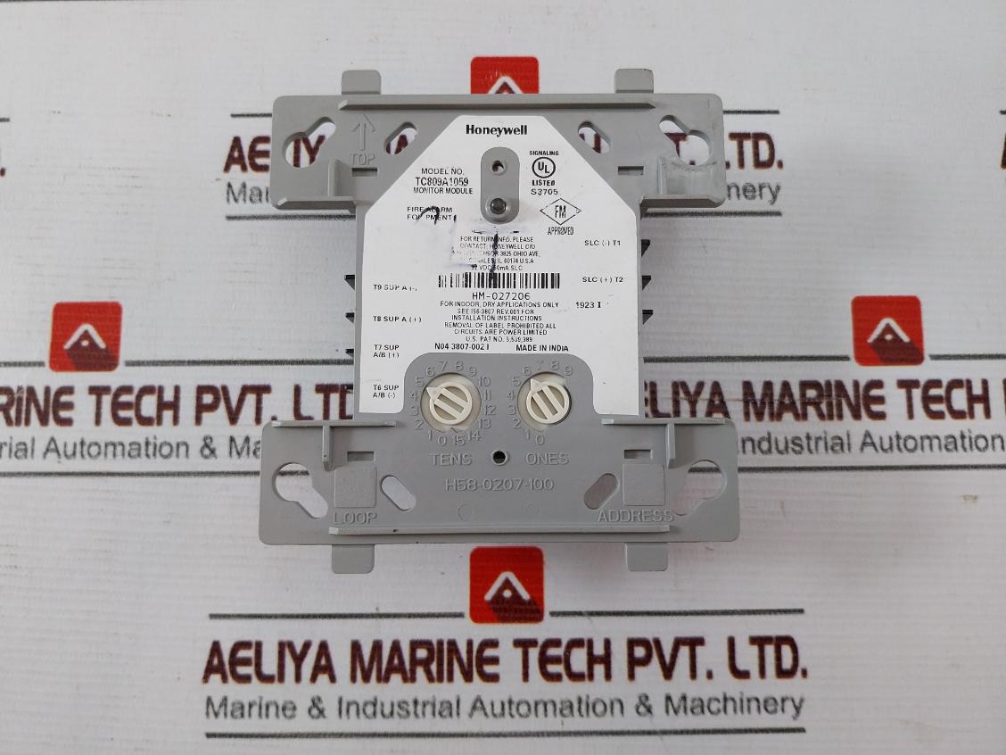 Honeywell Tc809A1059 Monitor Module 32Vdc 50Ma Slc 94V