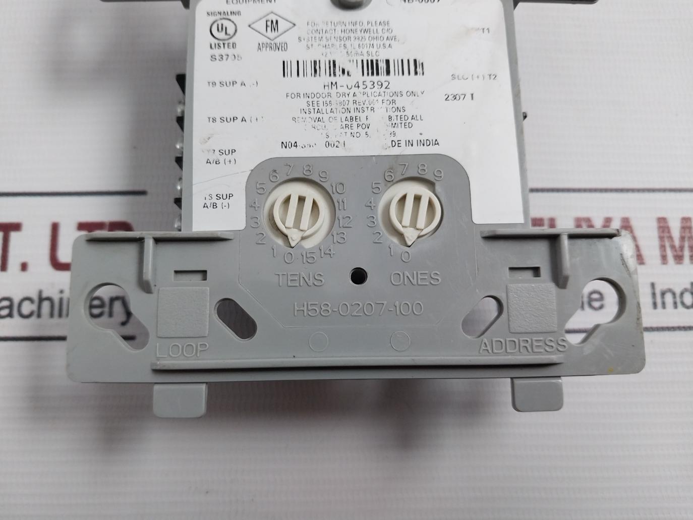 Honeywell Tc809A1059 Monitor Module 32Vdc 50Ma Slc Rev.001