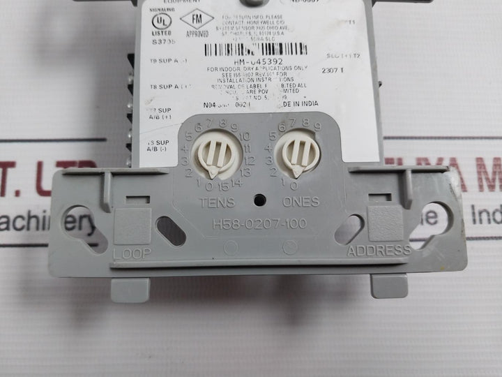 Honeywell Tc809A1059 Monitor Module 32Vdc 50Ma Slc Rev.001