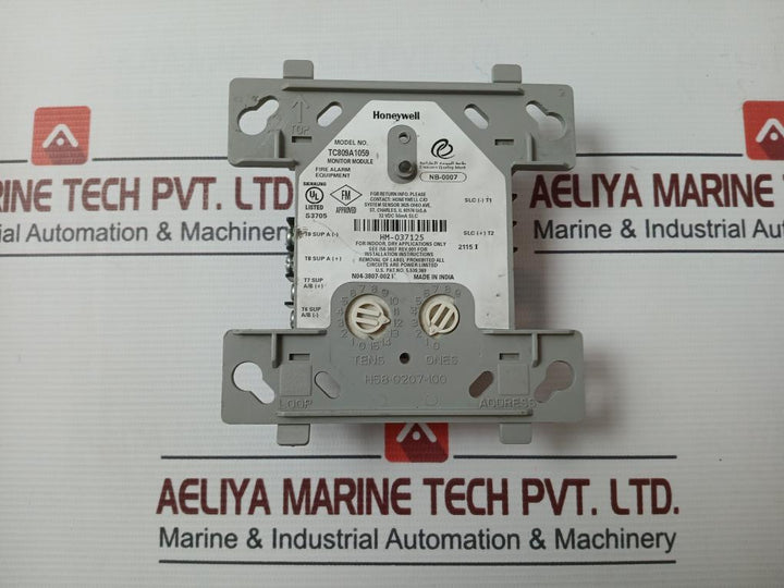 Honeywell Tc809A1059 Monitor Module For Fire Alarm Equipment 32Vdc 50Ma Slc