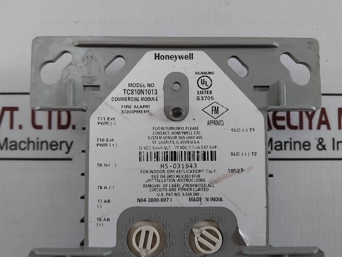 Honeywell Tc810N1013 Commercial Control Module H58-0207-100, Rm1Pcm04 32Vdc 50Ma