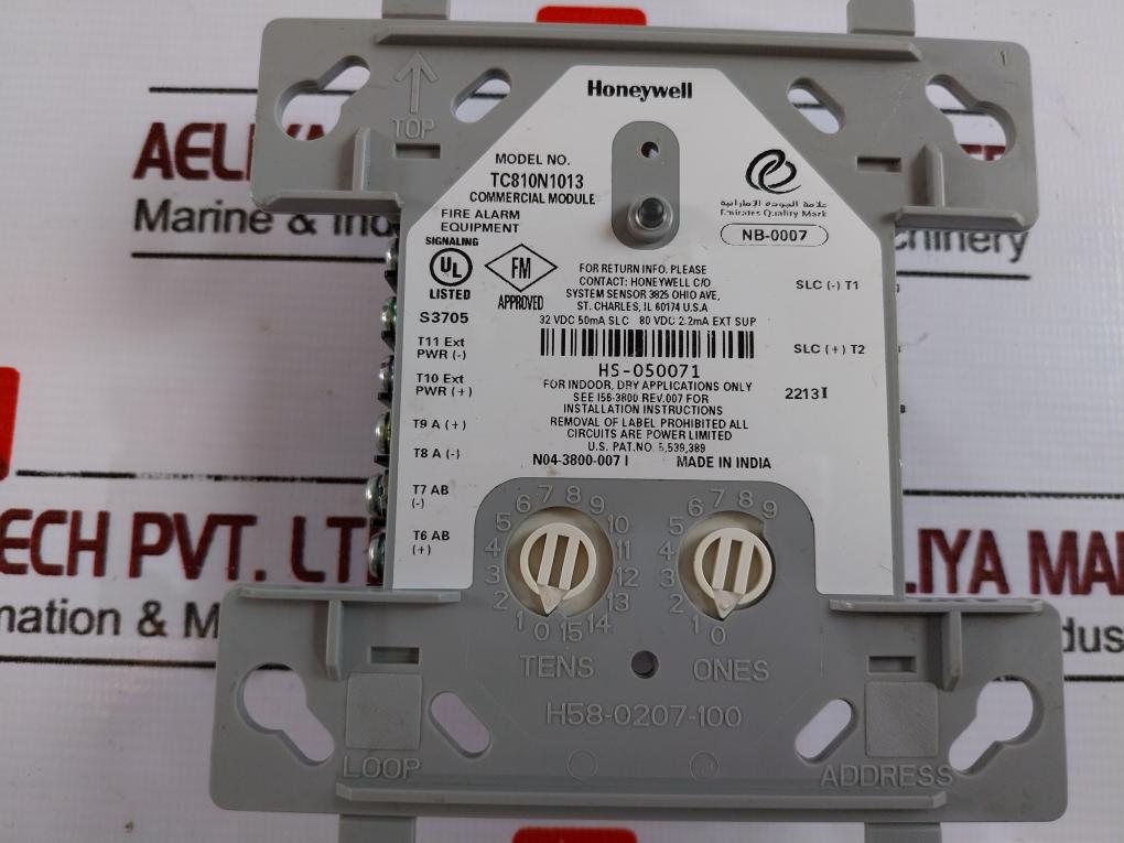 Honeywell Tc810N1013 Control And Relay Modules With Flash Scan Nb-0007