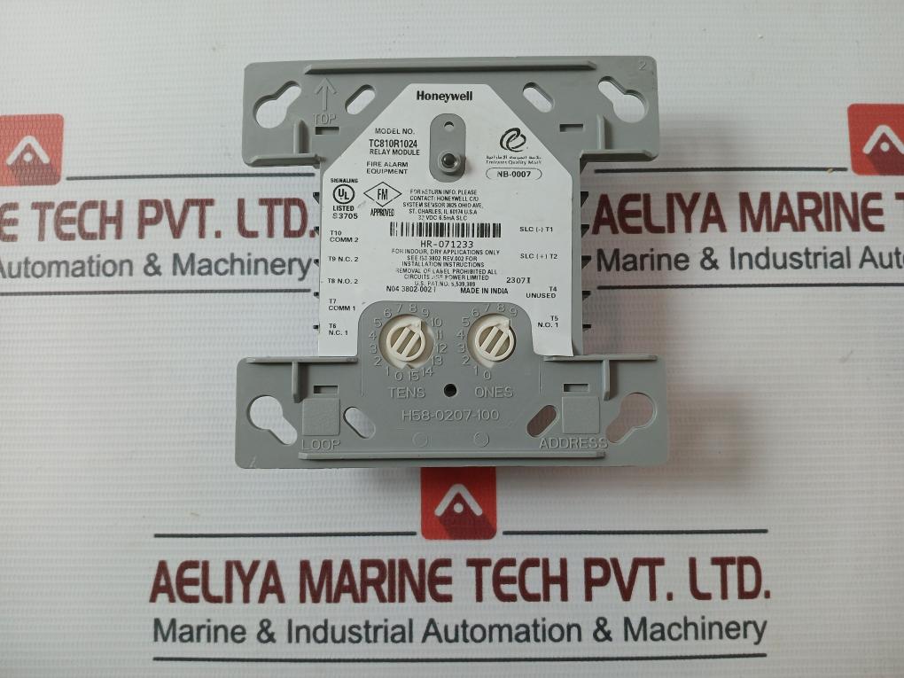 Honeywell Tc810R1024 Relay Module 32 Vdc 6.5 Ma Slc 5,539,389