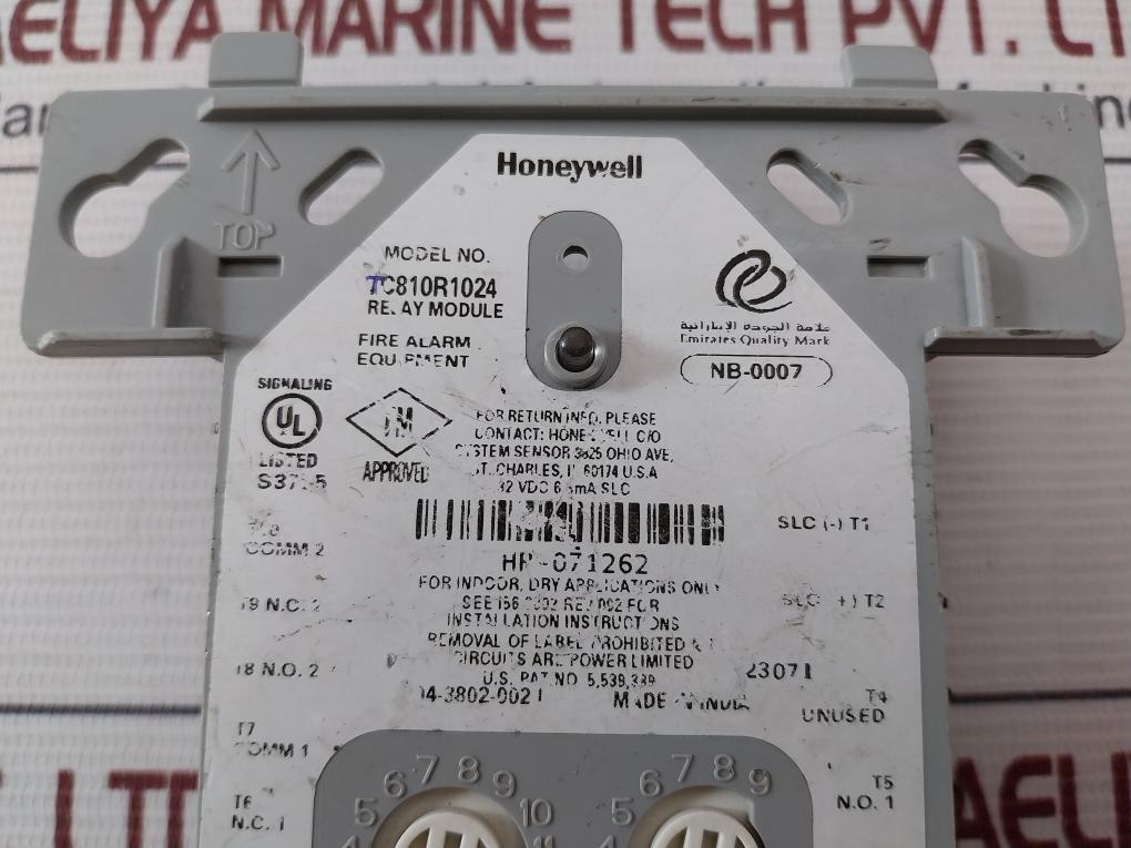 Honeywell Tc810R1024 Relay Module 32Vdc 6.5Ma Slc Nb-0007