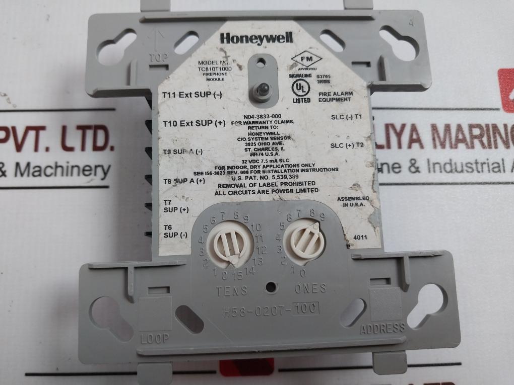 Honeywell Tc810T1000 Firephone Control Module 32Vdc 7.5Ma Slc