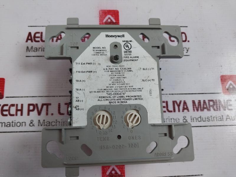 Honeywell Tc810n1013 Control And Relay Module With Flashscan 1426i