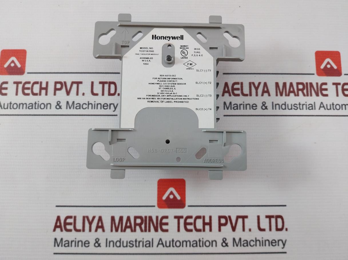 Honeywell Tc811A1006 Fault Isolator Module 15-32Vdc 450µA 17Ma