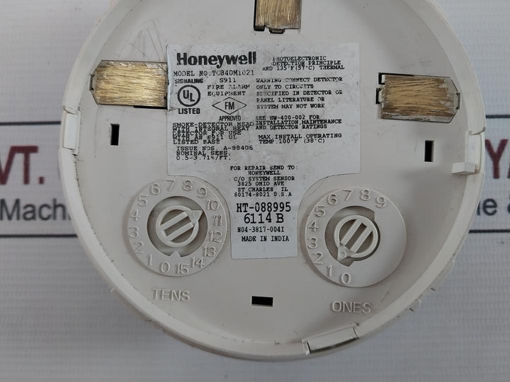 Honeywell Tc840M1021 Multi Sensor Smoke Detector100°F (38°C)