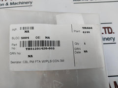 Honeywell Th51201420-003 Cordset Cable 2.5 Meter Cbl Pm Fta W/Pls Con