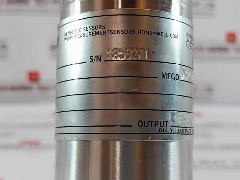 Honeywell Tje Sensotec Measurement Sensor 2000 Psig, 10 Vdc