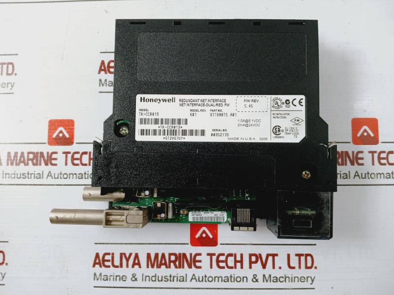 Honeywell Tk-ccr013 Redundant Net Interface Module 97198075 A01 Model Rev K01