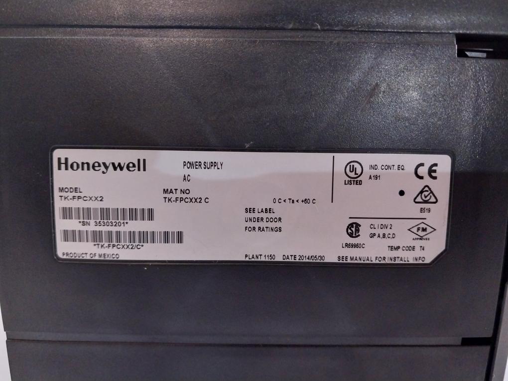 Honeywell Tk-fpcxx2 Ac Input Power Supply 120/240Vac 10A Max 5.1Vdc 100W