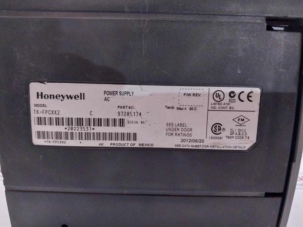 Honeywell Tk-fpcxx2 Power Supply 97285174 Ac Input 120/240Vac 10A 5.1Vdc Output