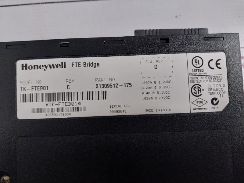 Honeywell Tk-fpcxx2 Tk-fteb01,Tk-prs021,Tk-ioli01 Module Rack 120/240Vac