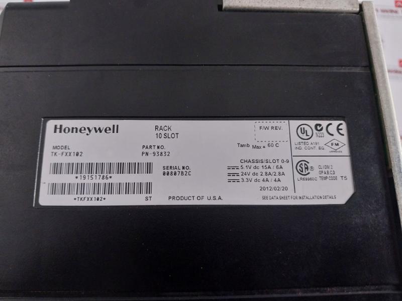 Honeywell Tk-fpcxx2 Tk-fteb01,Tk-prs021,Tk-ioli01 Module Rack 120/240Vac