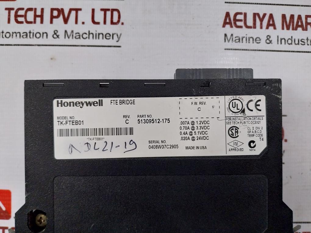 Honeywell Tk-fteb01 Fte Bridge Module 51309512-175 Pa2007020