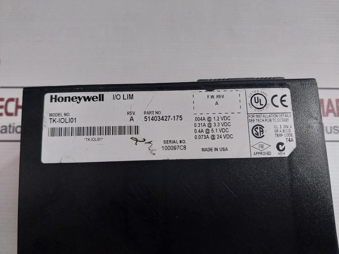 Honeywell Tk-ioli01 I/O Link Interface Rev A