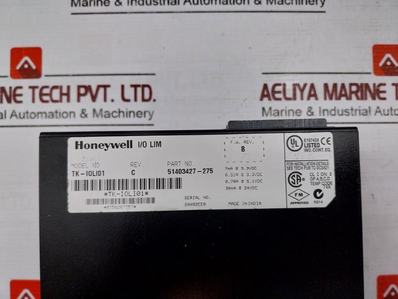 Honeywell Tk-ioli01 Rev B I/O Link Interface Module 51403427-275 24Vdc