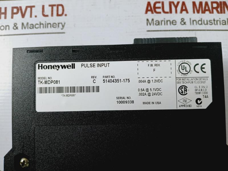 Honeywell Tk-mdp081 8 Pt Isol Pulse Input Rev C 51404351-175, 51309520-200