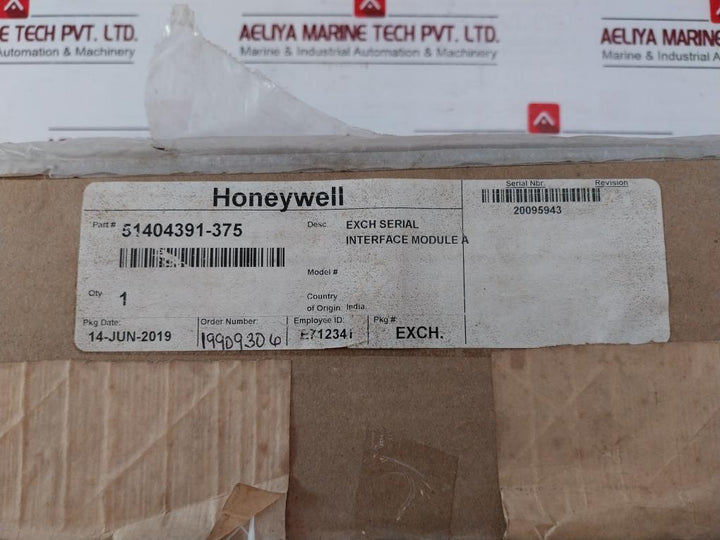 Honeywell Tk-mux021 Serial Interface Module Rev K 51309283-400 Ver 3