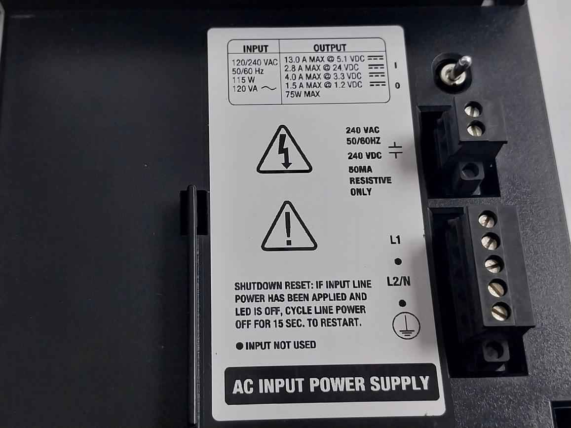 Honeywell Tk-rpcxx1 Redundant Power Supply Module Pn-45347 120/240vac 50/60hz