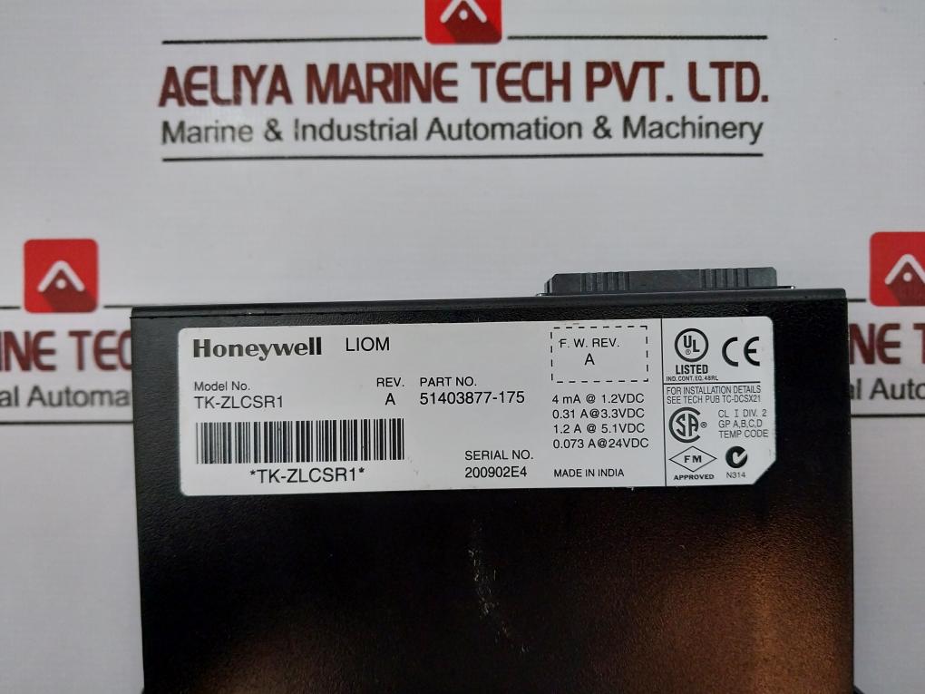Honeywell Tk-zlcsr1 51403877-175 Plc Module Rev A
