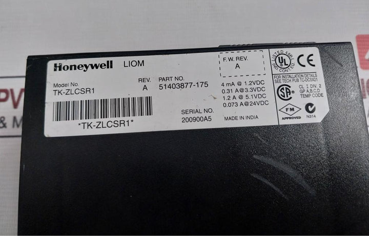 Honeywell Tk-zlcsr1 Plc Module Rev A
