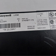 Honeywell Tk-zlcsr1 Plc Module Rev A