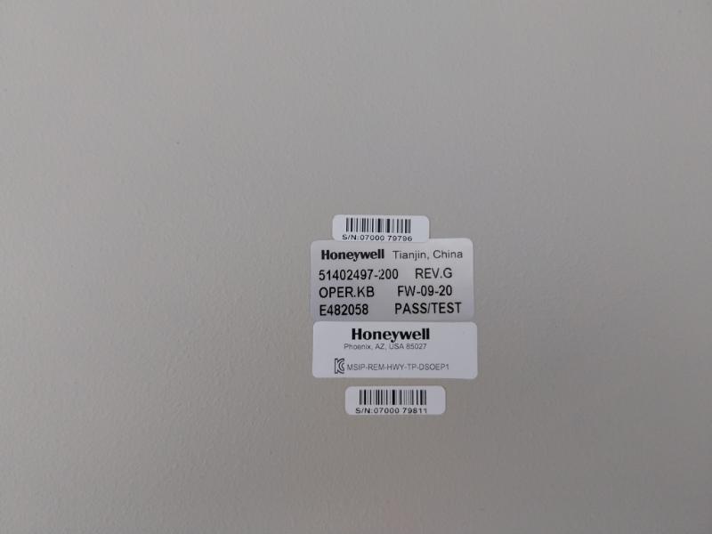 Honeywell Tp-dsoep1-100 Desk Operator Entry Panel 51402497-200 51305418-100