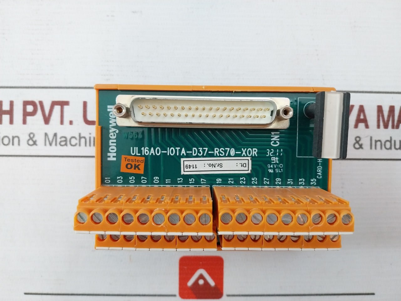Honeywell Ul16Ao-iota-d37-rs70-xor Input Interface Male Connector 94V-0