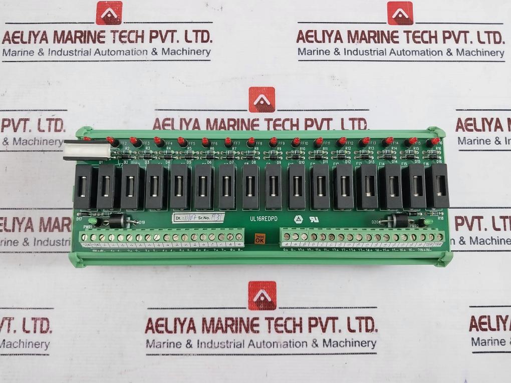 Honeywell Ul16redpd 16 Channel Red Power Distribution Pcb Module Sacc32134646