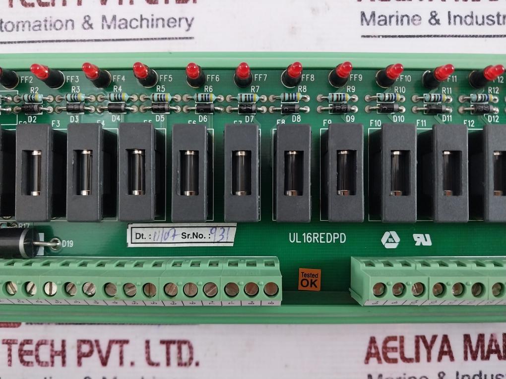 Honeywell Ul16redpd 16 Channel Red Power Distribution Pcb Module Sacc32134646