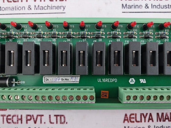 Honeywell Ul16redpd 16 Channel Red Power Distribution Pcb Module Sacc32134646