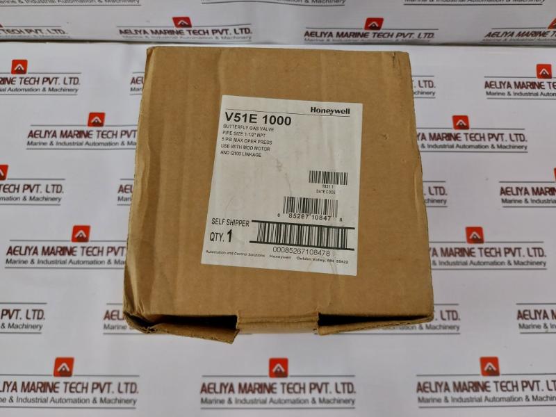 Honeywell V51e 1000 Butterfly Gas Valve 5 Psi Max 1-1/2" Npt