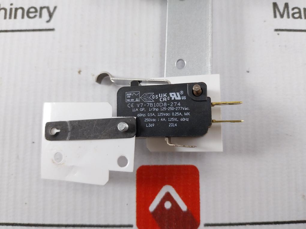 Honeywell V7-7B10D8-274 Microswitch Lever Spdt 60Hz 250V