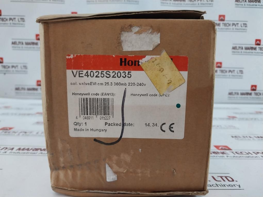 Honeywell Ve4025S2035 Gas Solenoid Valve Ce-0063Ap3075/1 Dc1434