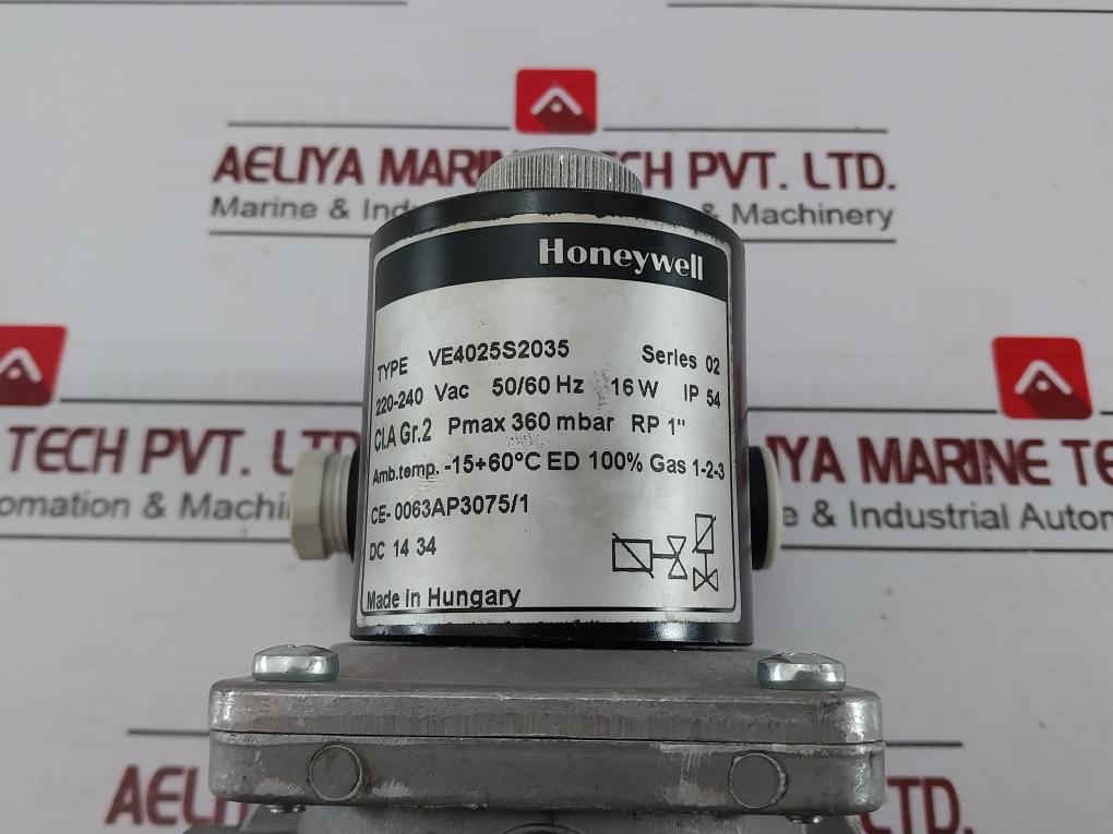 Honeywell Ve4025S2035 Gas Solenoid Valve Ce-0063Ap3075/1 Dc1434