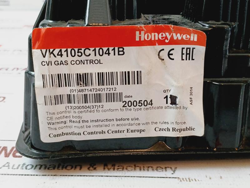 Honeywell Vk4105C1041B Cvi Gas Control Solenoid Valve