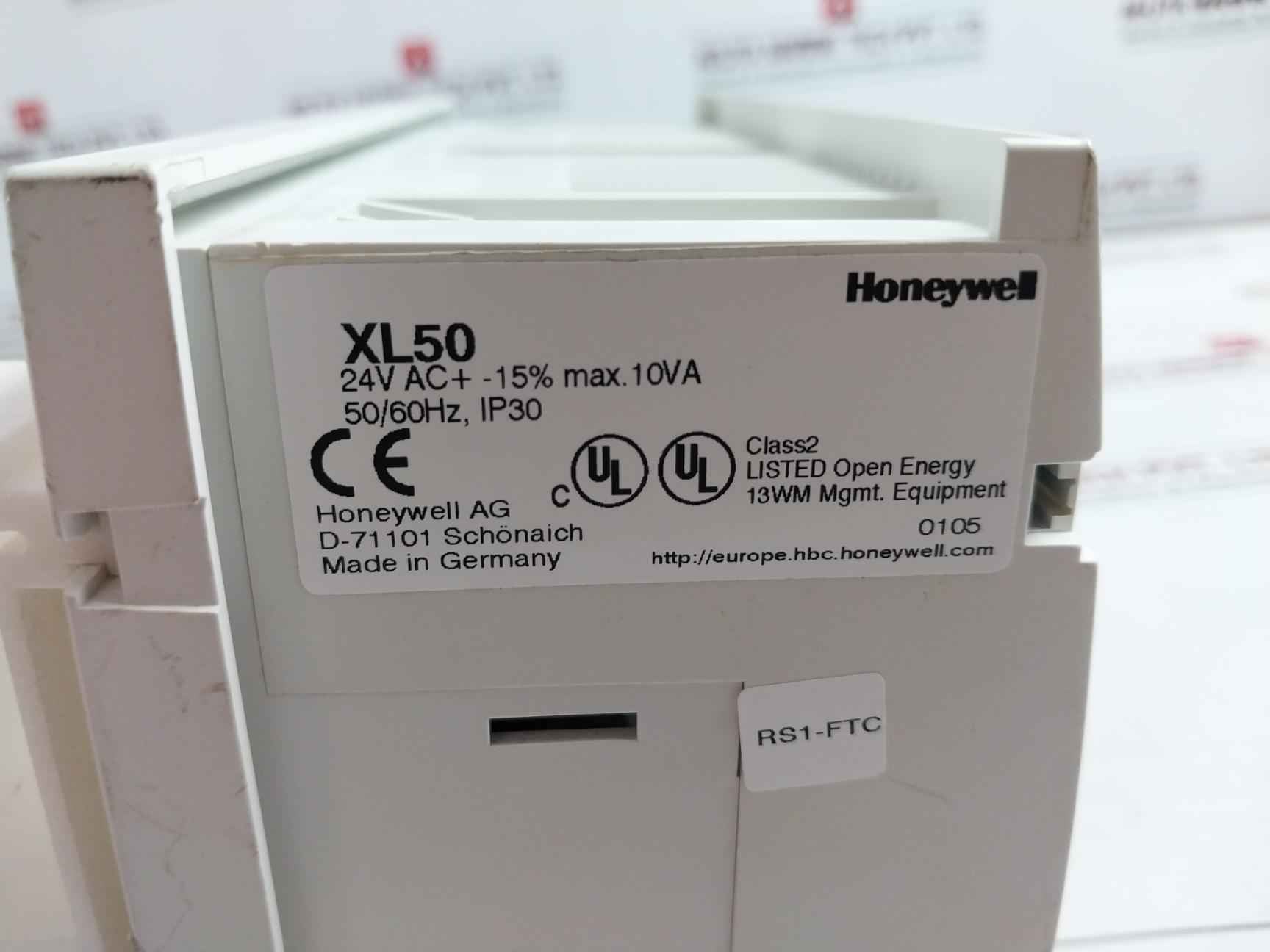 Honeywell Xl50 Controller 24V Ac Max 10Va Ip30