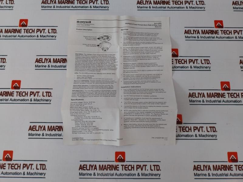 Honeywell Xls-hrs Intelligent Heat Detector 235214P