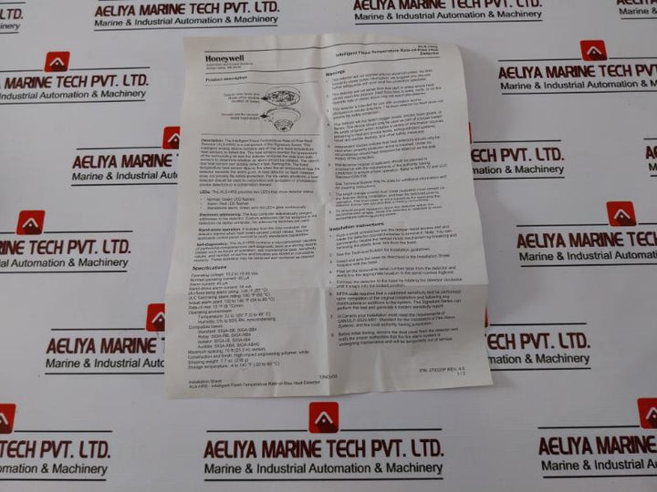 Honeywell Xls-hrs Intelligent Heat Detector 27032p 260339p 15034 F