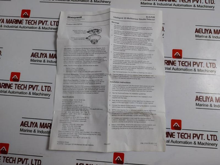 Honeywell Xls-phs Intelligent 3d Multisensor Smoke & Heat Detector