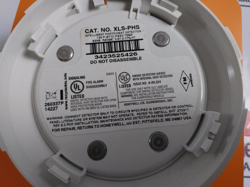 Honeywell Xls-phs Intelligent 3d Multisensor Smoke & Heat Detector